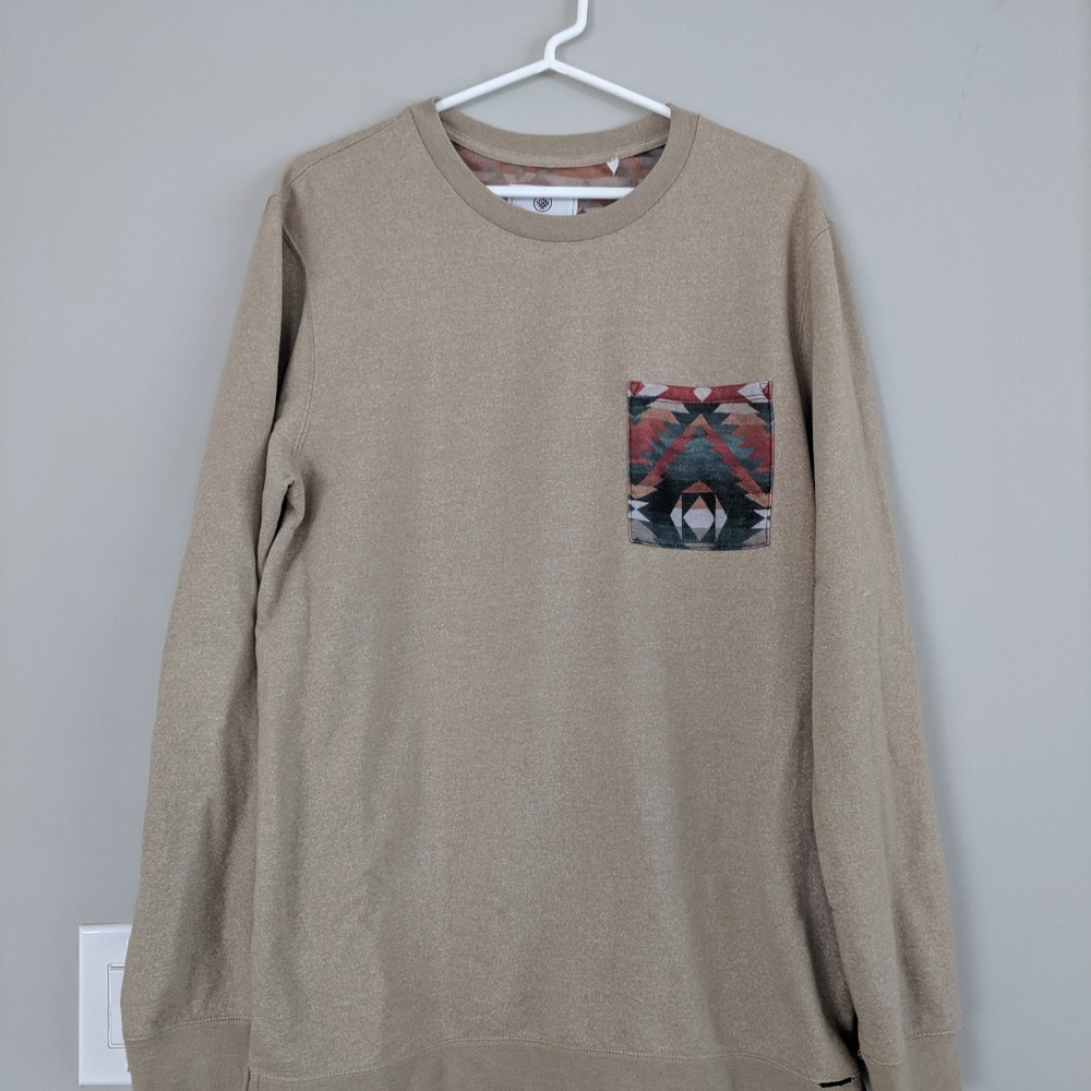 On The Byas Pullover Crewneck Sweater with Pocket